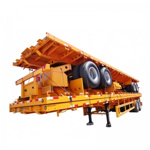 3 Axle 50 Ton Lowbed Semi Trailer HOWO ADR/SASO/SABER Certified for Sale