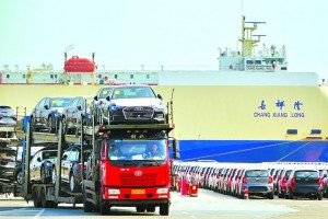 New energy vehicles sped out of the country