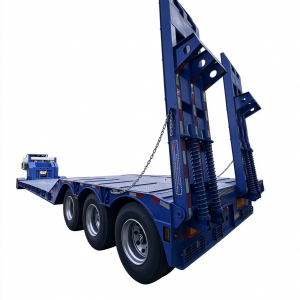 3/4 Axle 50 Ton Heavy Duty Gooseneck Lowbed 40ft 20ft Trailer Container Semi Trailer ADR/SASO/SABER Certified
